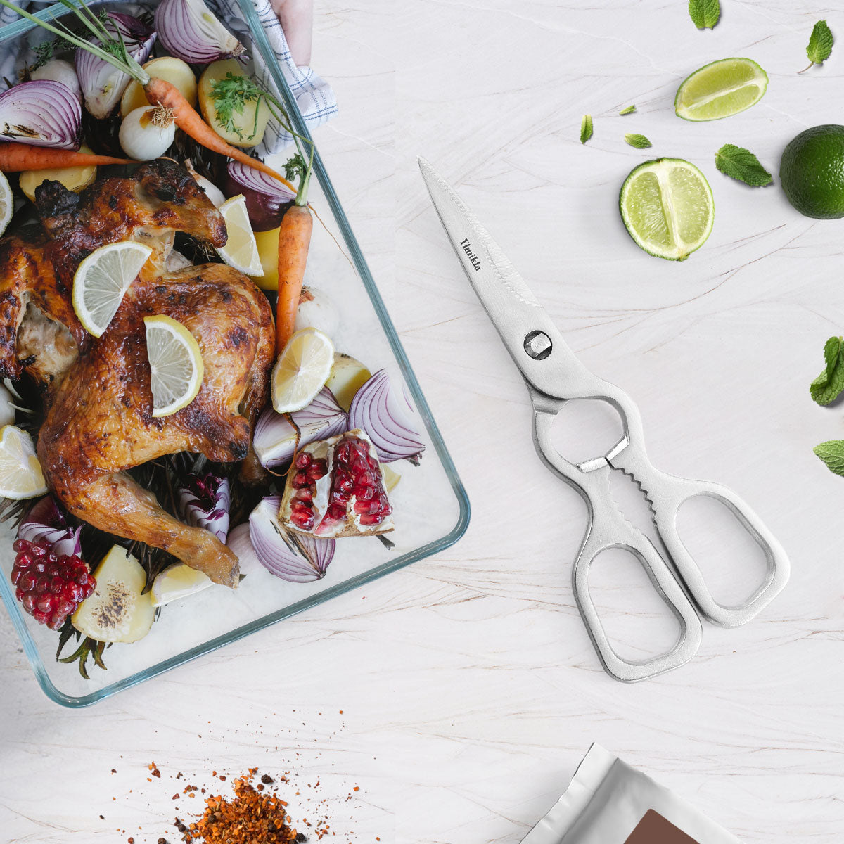 Yimikia Heavy Duty Multi-Purpose Scissors for Kitchen(HCG2106)