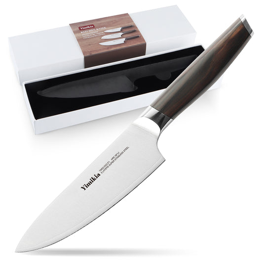 Yimikia 5.5 Inch Utility Knife with Ebony Wood Handle（YM02-03）