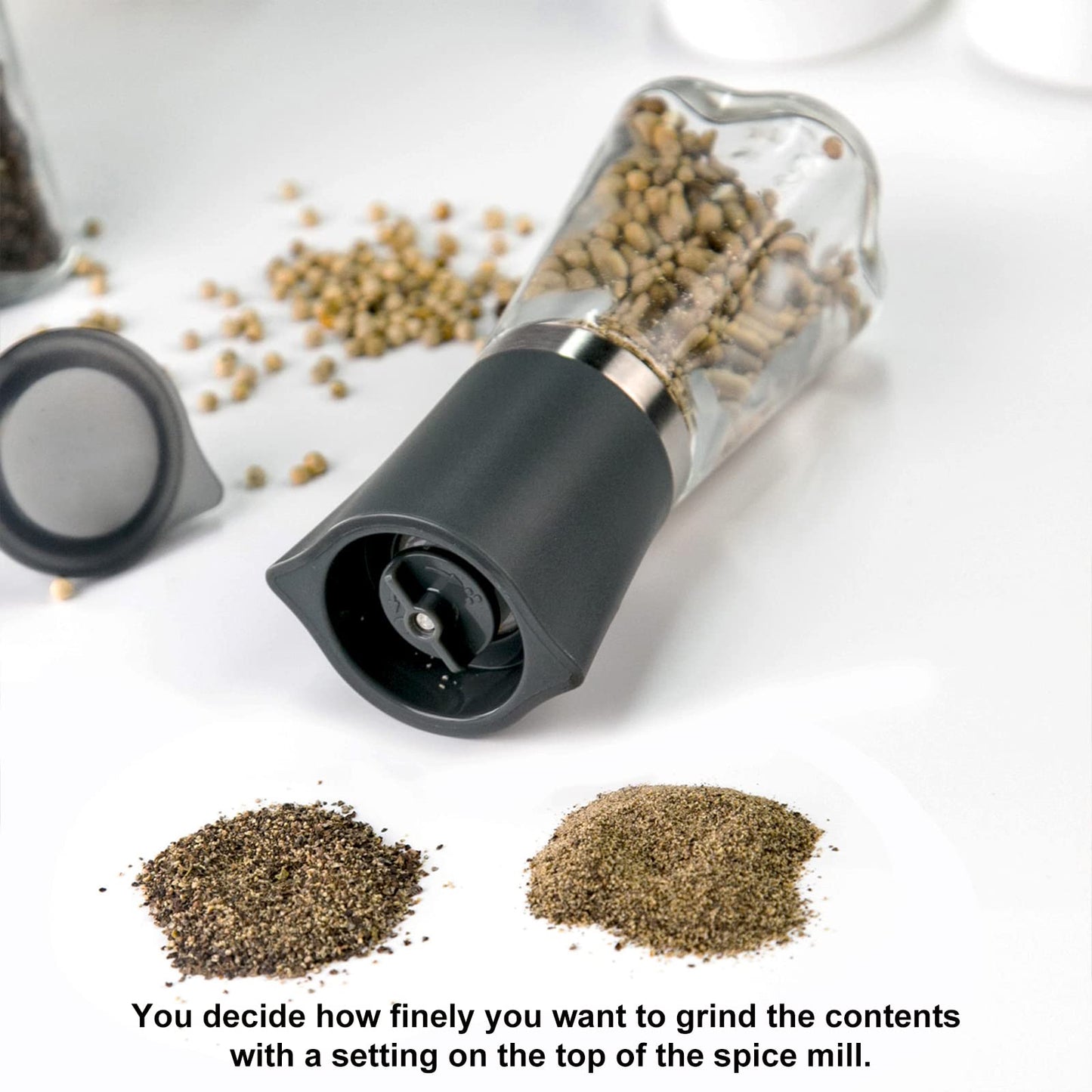 Yimikia Premium Salt and Pepper Grinder Set Of 2（ASZ-01）