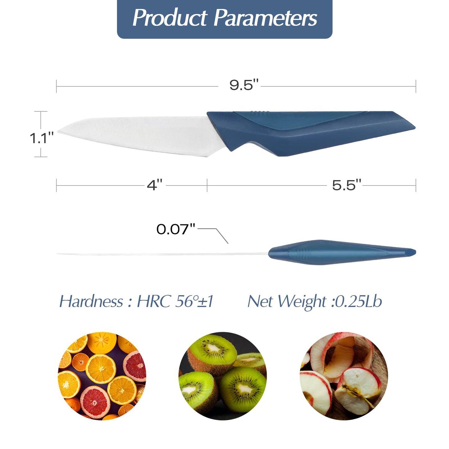 Yimikia Paring Knife for Peeling Fruits and Vegetables（SPA-09）